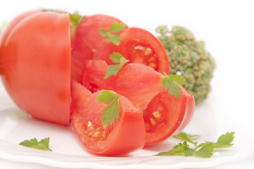 tomato and parsley