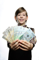 chłopiec z kasą 1 © AgataK