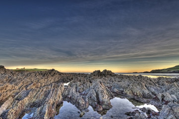 Fototapeta premium Paisaje al amanecer.