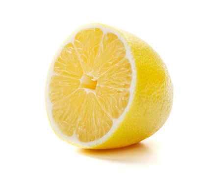 Half of ripe lemon