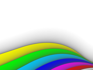 colorful 3ds lines, vector background