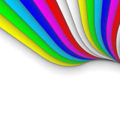 colorful 3ds lines, vector background