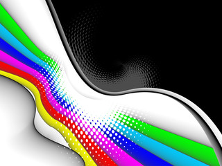 colorful 3ds lines, vector background