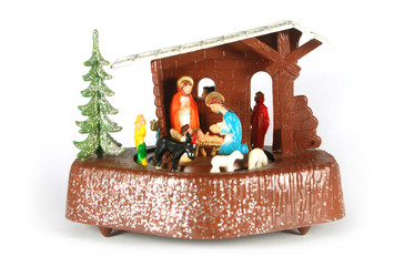 Weihnachtskrippe Spieluhr