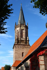 Obraz premium Pfarrgemeinde St.-Aegidien Kirche in Heilbad Heiligenstadt