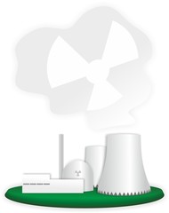 Atomkraftwerk Zeichnung © Fiedels