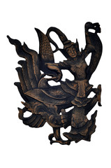 Резная,танцующая девушка из дерева