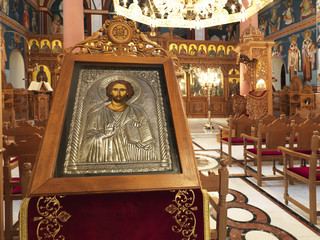 christian icon in a church