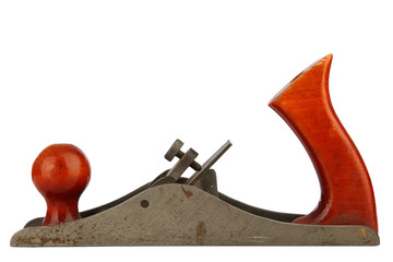 wood plane isolated
