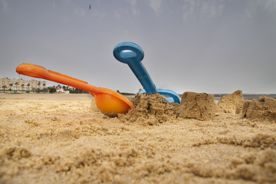 jugando en la playa