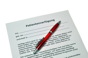 Obraz premium Patientenverfügung #101204-032