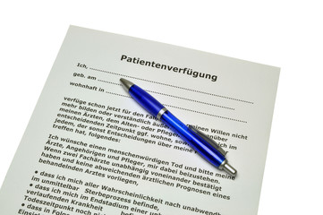 Patientenverfügung  #101204-030