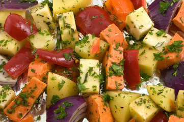 Roasting vegetables