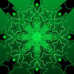 Stars and trees Christmas background