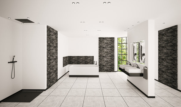 Badezimmer Interior 3d render