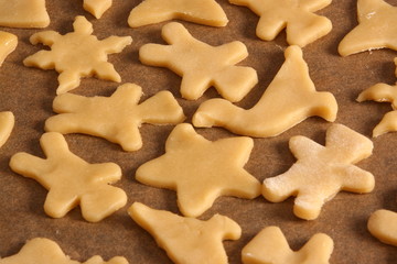 Plätzchen auf dem Blech