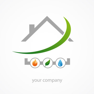logo entreprise, &eacute;nergie habitat