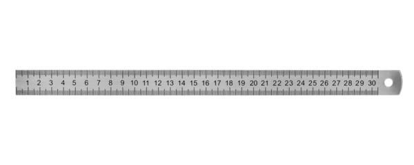 Metal ruler 30cm - 28179397