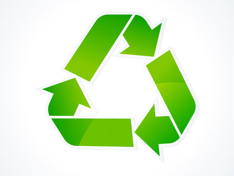 abstract eco recycle icon