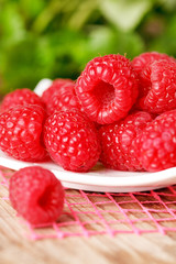 fresh raspberries
