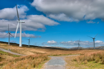 Group of modern windmills for electric power production