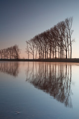 Autumn river at sunrise