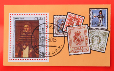 Block postage stamps