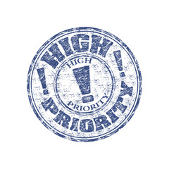 High priority rubber stamp