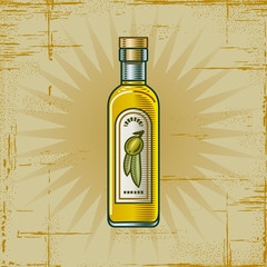 Retro Olive Oil Bottle