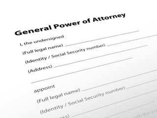 "General Power of Attorney" (legal document lawyer justice law)