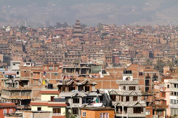 Türaufkleber Stadt Bhaktapur, Nepal © Stéphane Bidouze