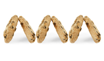 Delicious cookies with chocolate