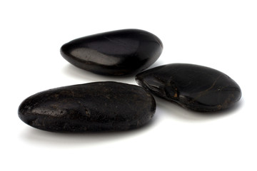 zen stones isolated on the white background