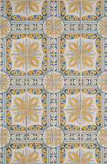 Traditional Portuguese glazed tiles