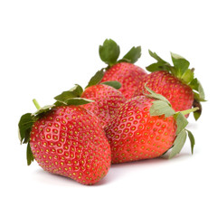 Strawberries isolated on white background