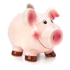 Business concept. Lucky piggy bank