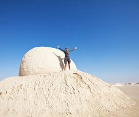 Hike in White desert