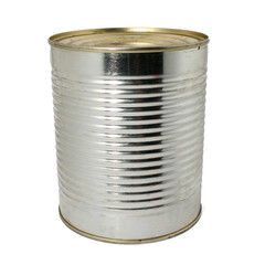 isolated can on white background