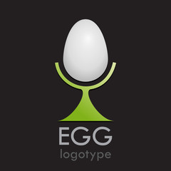 Logo egg for breakfast (vector)