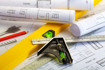Plans and builder's tools