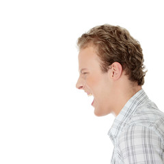Fototapeta premium Angry young man