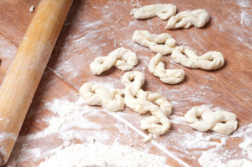 Baking cookies. Preparing for Christmas