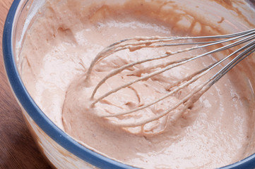 Freshly prepared bread dough