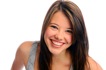 Beautiful girl in studio