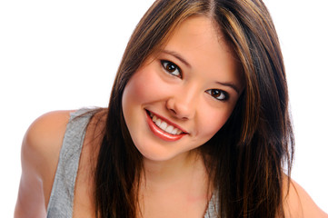 Obraz premium Beautiful girl in studio