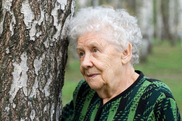 Portrait of the old woman