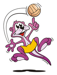 Otter Playing with Ball