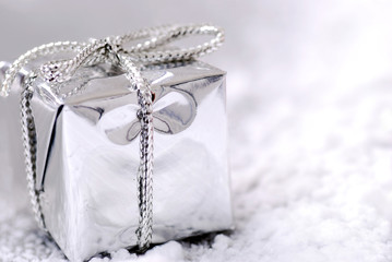 Silver Christmas gift