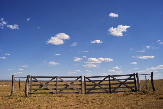 Recinzione tipica della Pampa, Argentina