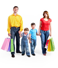 Obraz premium Happy shoppers